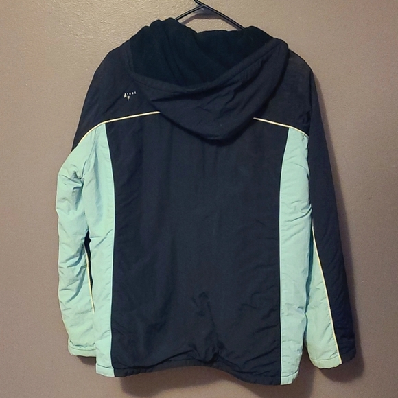 Abercrombie & Fitch Navy and light blue ski coat, size medium - Picture 3 of 4
